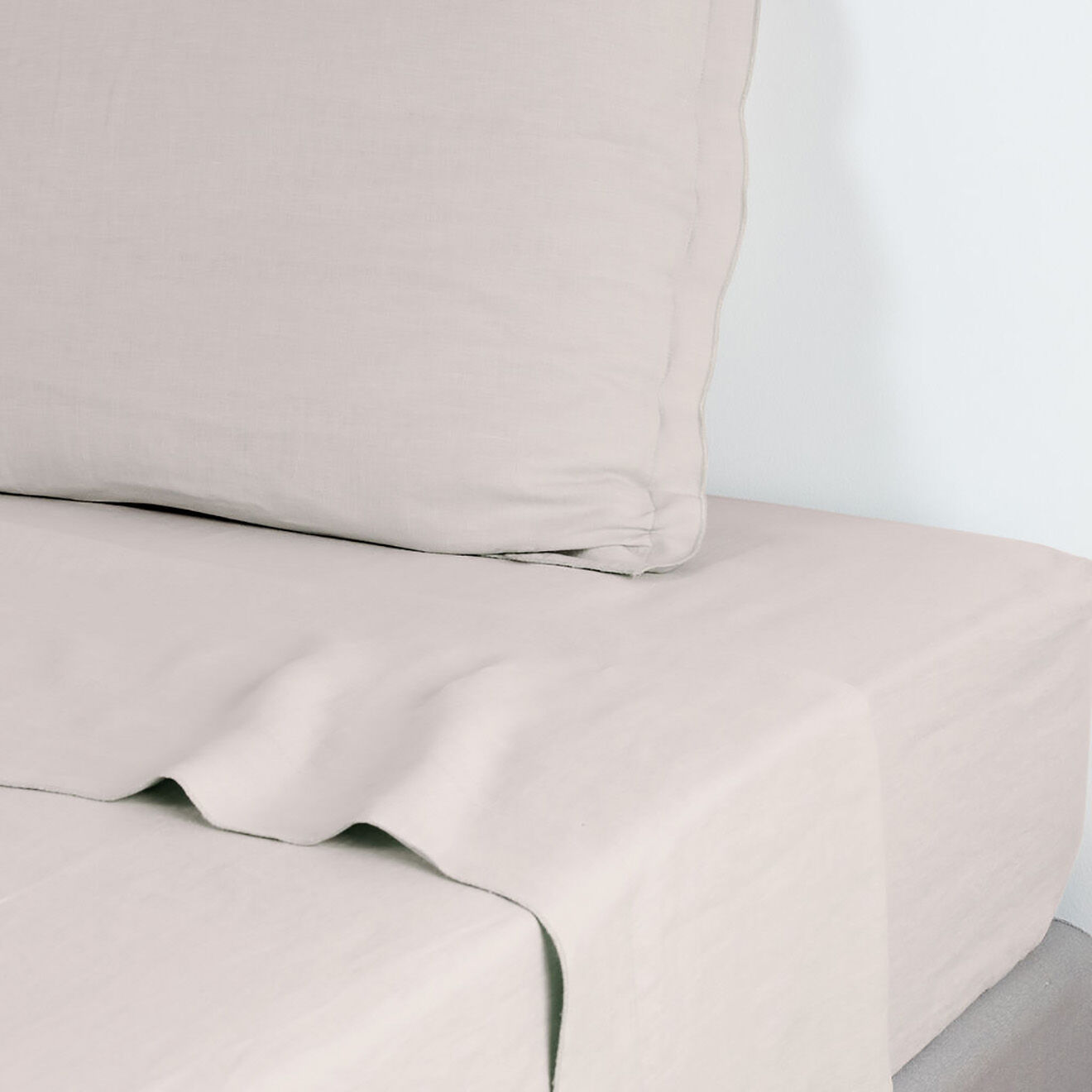 Febronie Drap plat 100% Lin Hortense beige
