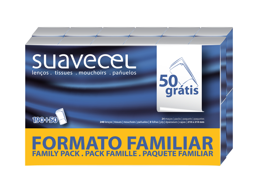 LENÇOS BOLSO SUAVECEL CLASSIC 24 UN