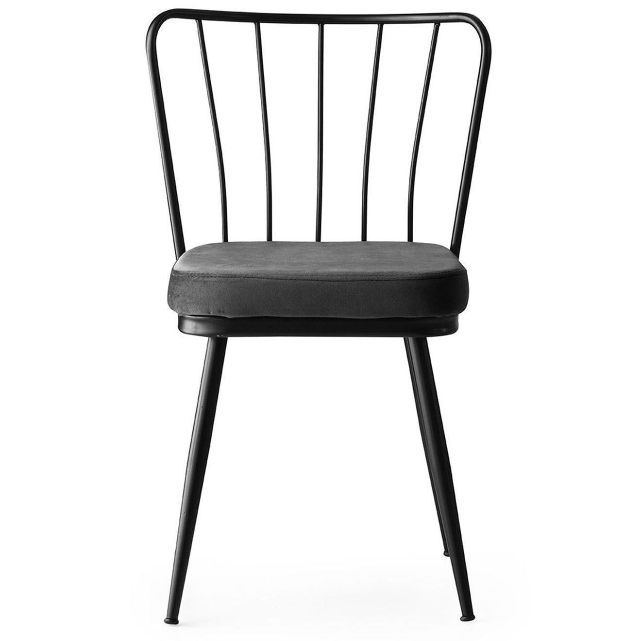 Homitis 4 Chaises Yildiz noires - 43x82x42 cm