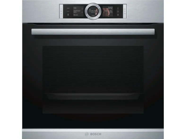 Bosch Serie | 8 HSG636BS1 - Ovn - med dampfunktion - til indbygning - niche - bredde: 56 cm - dybde: 55 cm - højde: 58.5 cm - med selv-rengøring - Klasse A  - rustfrit stål