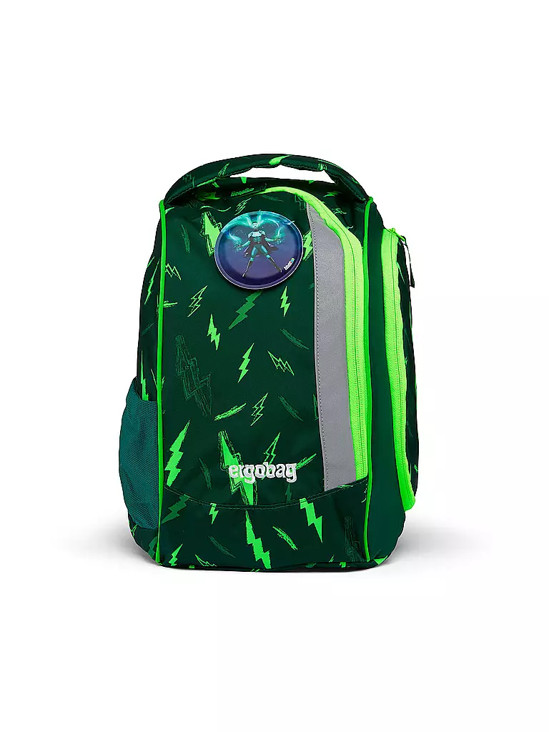 ERGOBAG Schultaschen Set 6tlg PACK Lumi - Bärtastisch dunkelgrün