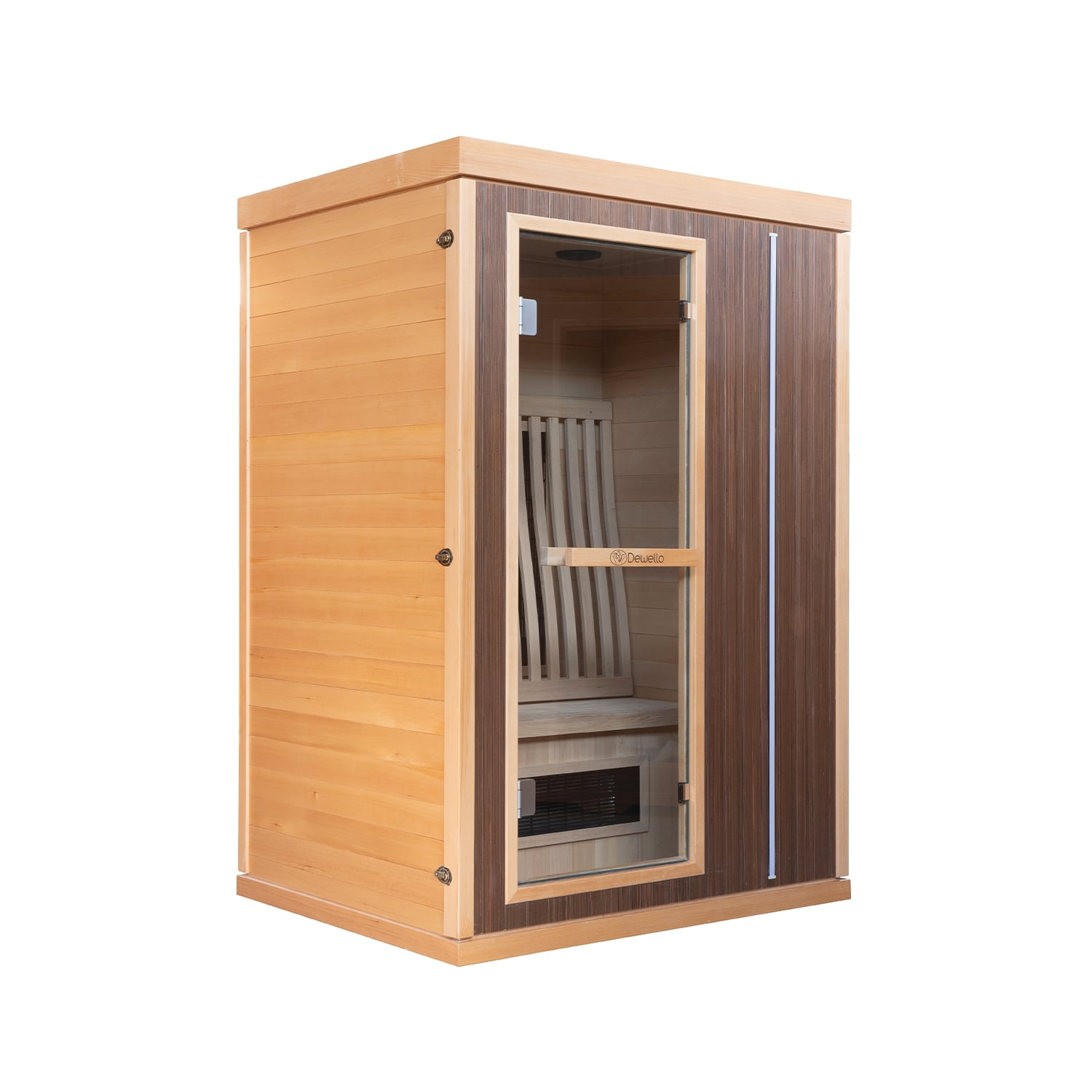 Dewello Infrarotkabine Infrarotsauna MELVILLE 130cm x 105cm