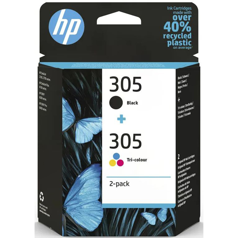 HP 305 Tintenpatronen Multipack, farbig, schwarz