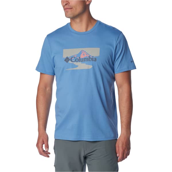 T-shirt COLUMBIA PATH LAKE GRAPHIC TEE II SKYLER/PEAK 2 RIVER