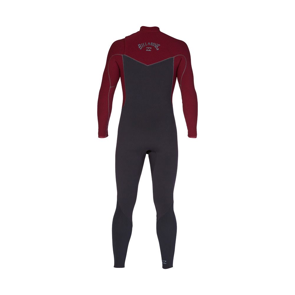Billabong REVOLUTION CHEST ZIP - Combinaison intégrale 4/3mm Homme burgundy