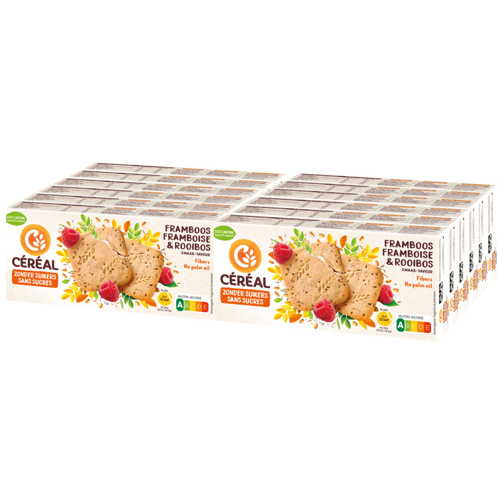 12x Céréal Koekjes Framboos Rooibos150 gr