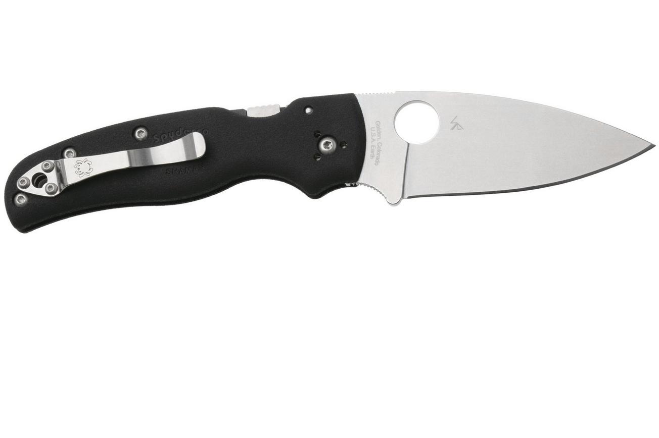 Spyderco Shaman Lightweight C229PBK CTS-BD1N, Black FRN, zakmes, Sal Glesser design
