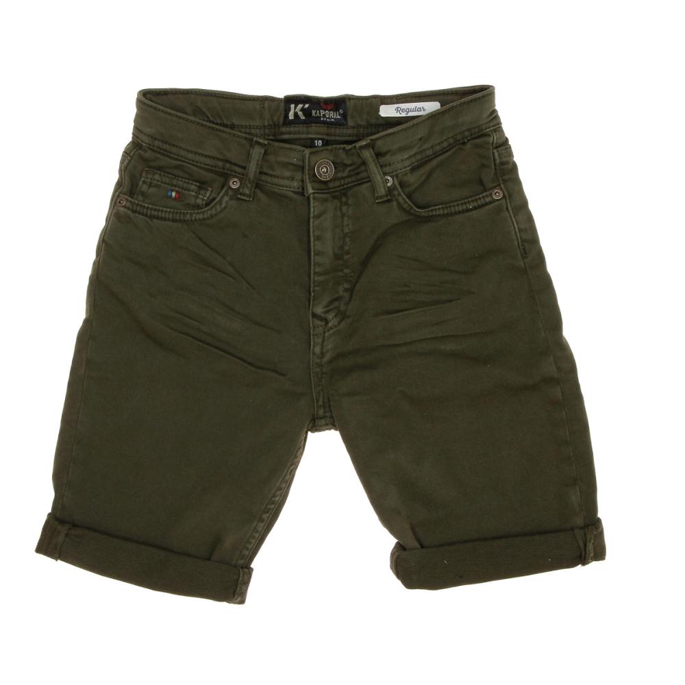 Kaporal Short en Jean Kaki Garçon Kaporal Decoe