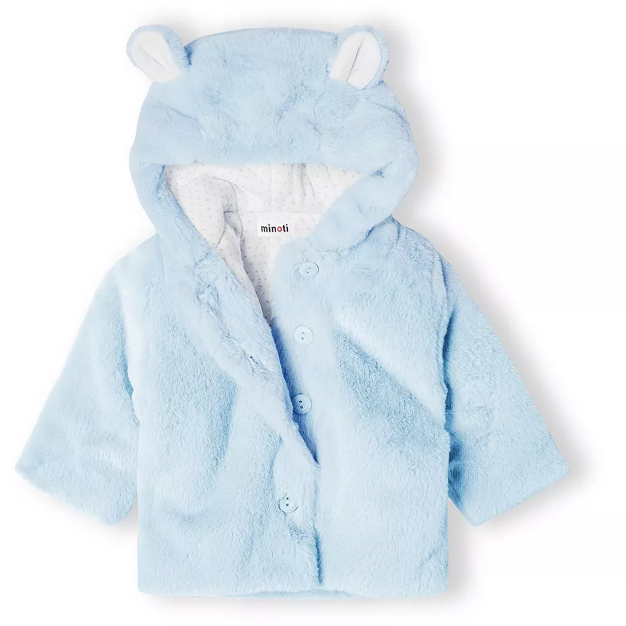 MINOTI Fellimitatjacke Blau
