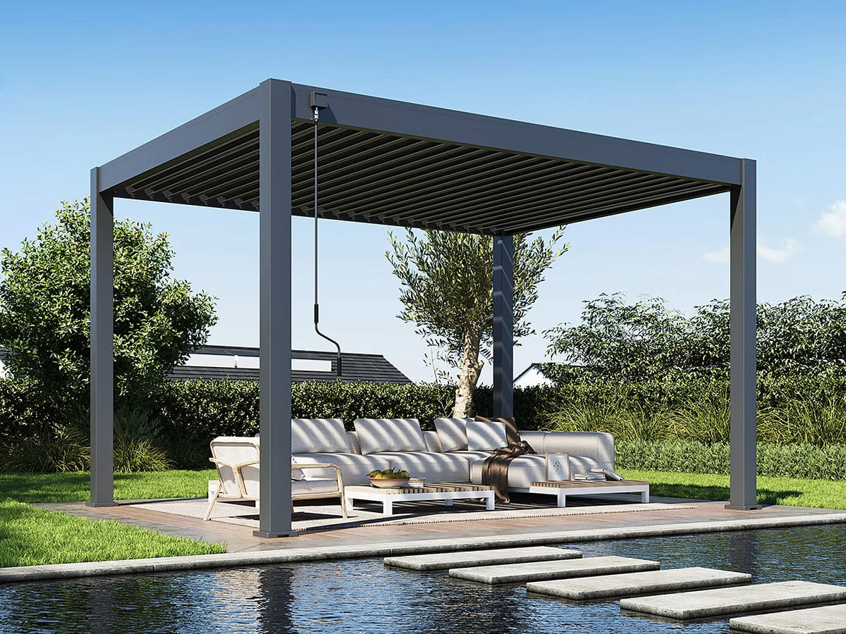 Orion Premium overkapping 300 x 400 cm - Antraciet