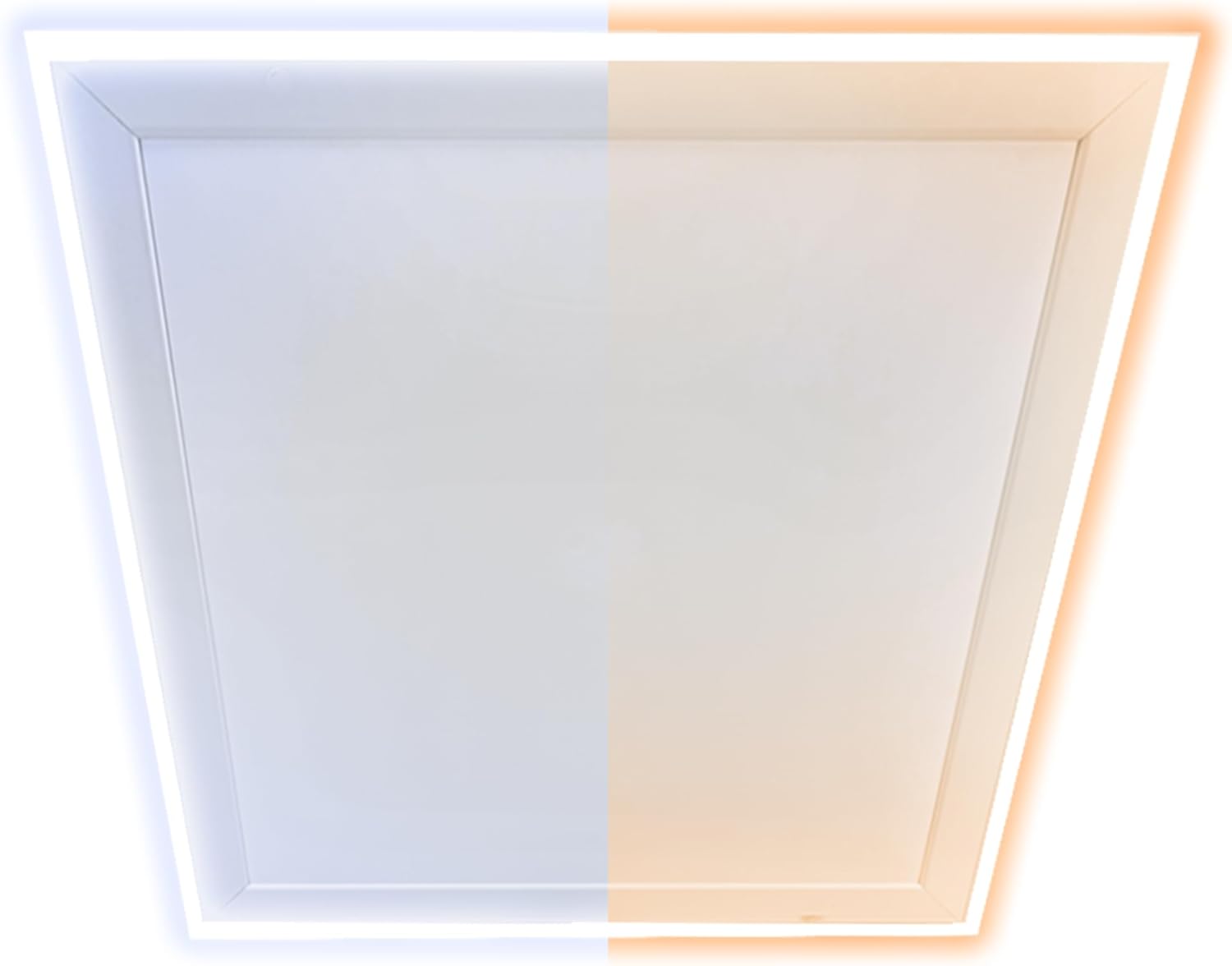 Heidenfeld Infrarotheizung HF-HP500 mit Licht |    - LED Rahmen - Infrarot Deckenheizung mit Thermostat - Deutsche Qualitätsmarke - Fernbedienung (640 Watt Wechselbar)