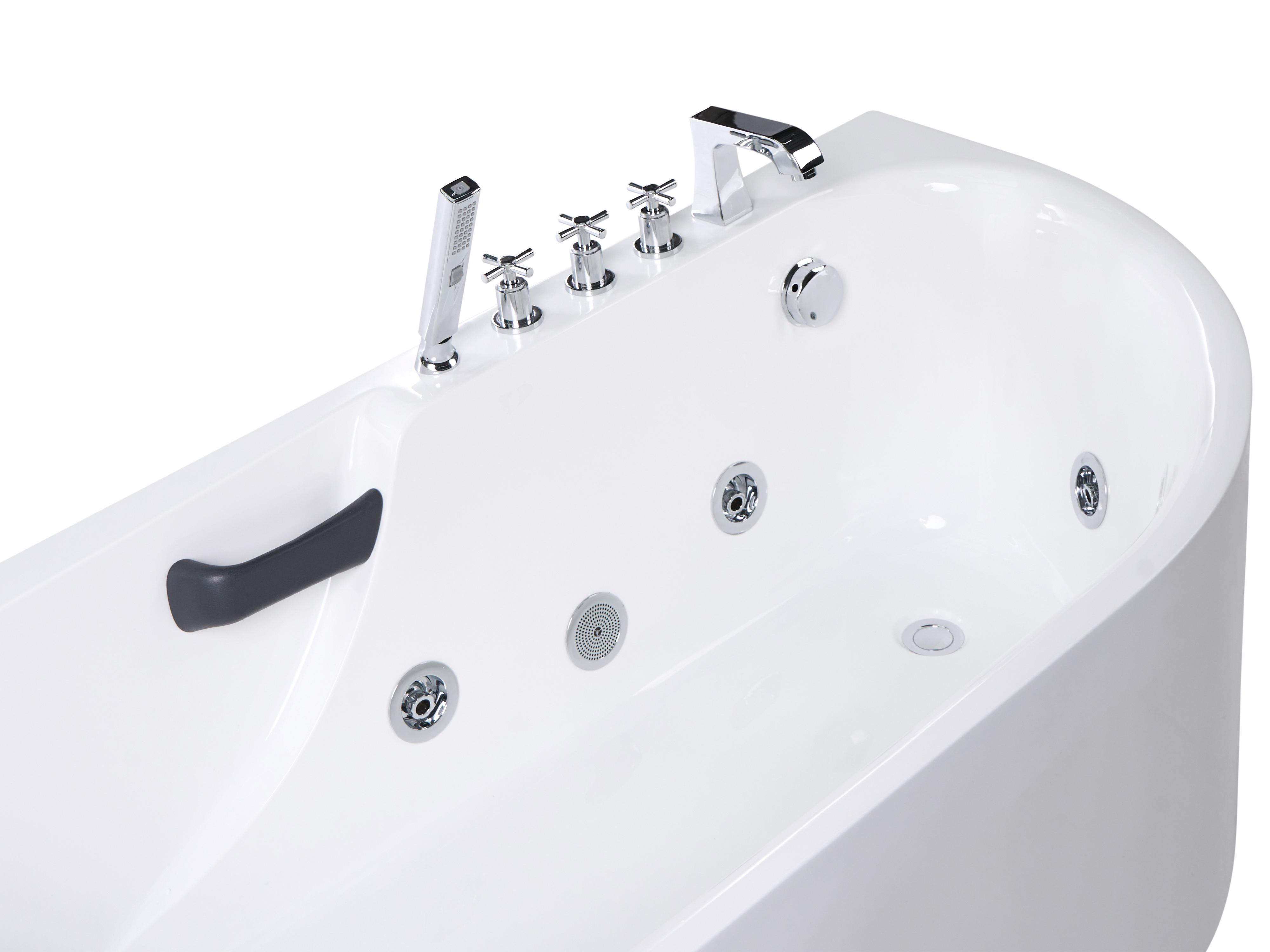 Hottub SAYULA rechtszijdig 170 x 80 cm Wit