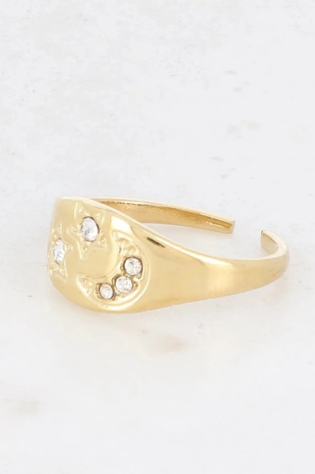 Mellow Moon Luna Ring BM0646R0440 forgyldt