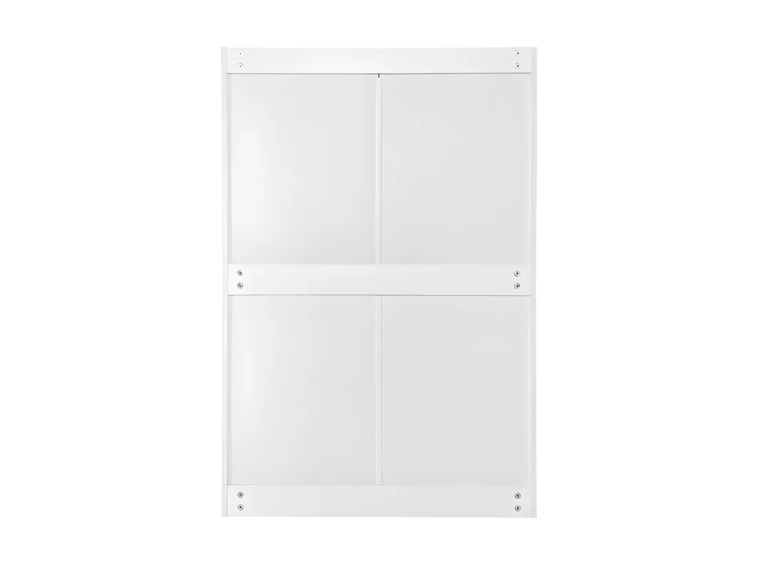 Meuble à chaussures en panneau de particule - 3 portes abattants et 2 tiroirs - Blanc