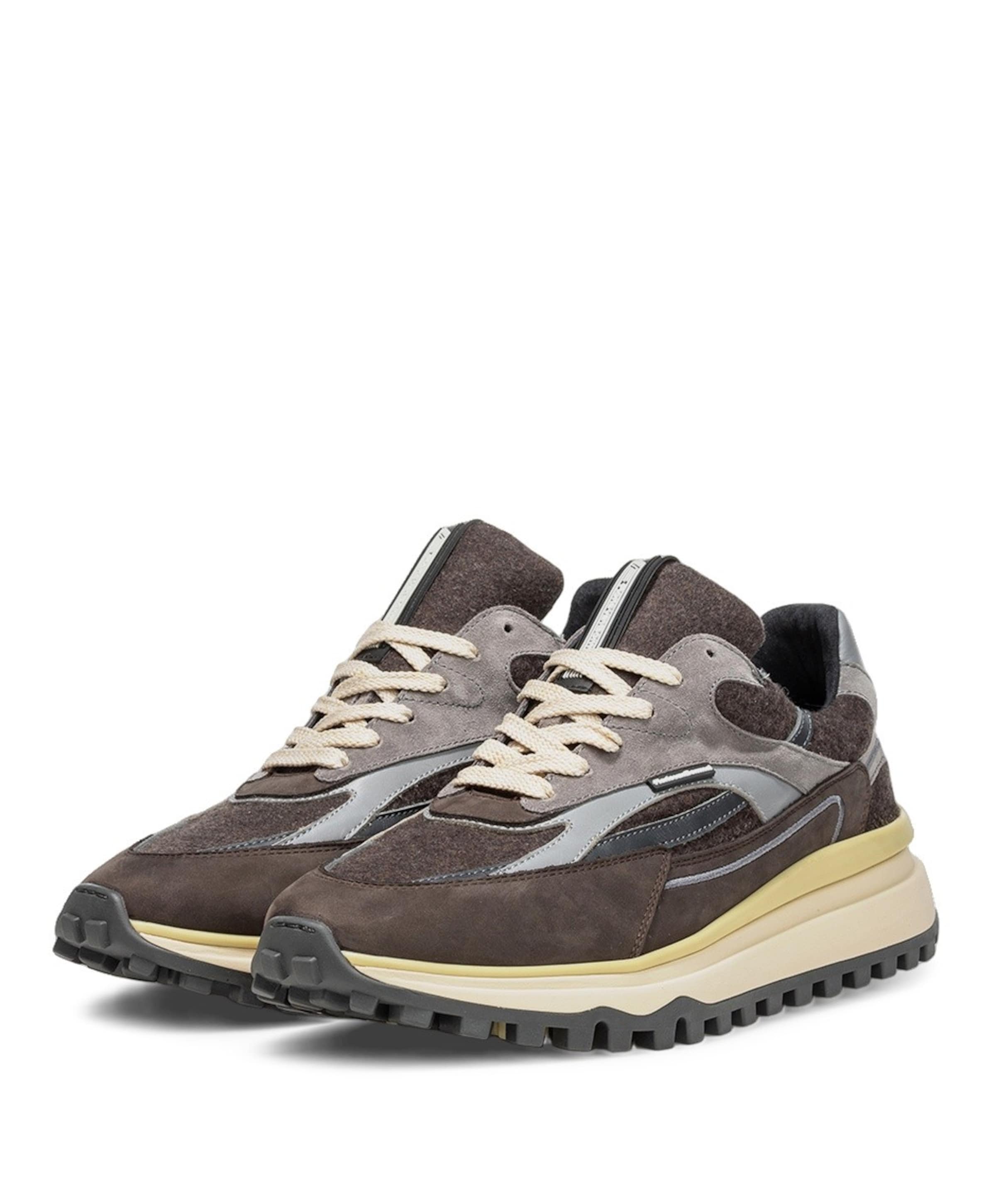 Floris van Bommel heren sneakers bruin