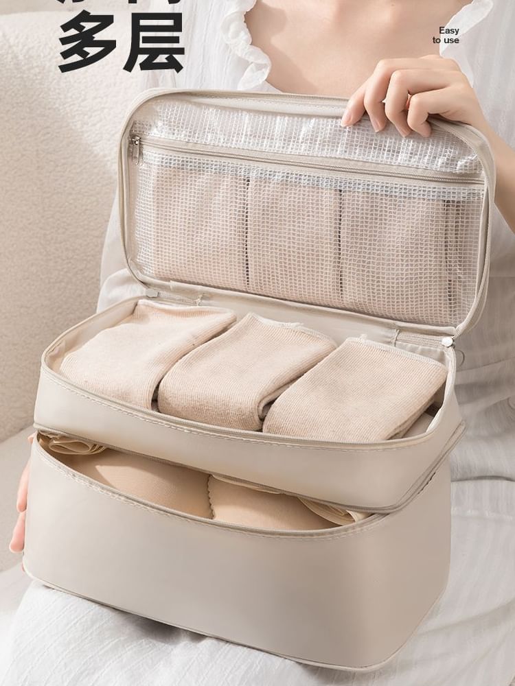 On My Mind - Reiskledingorganizer van effen stof