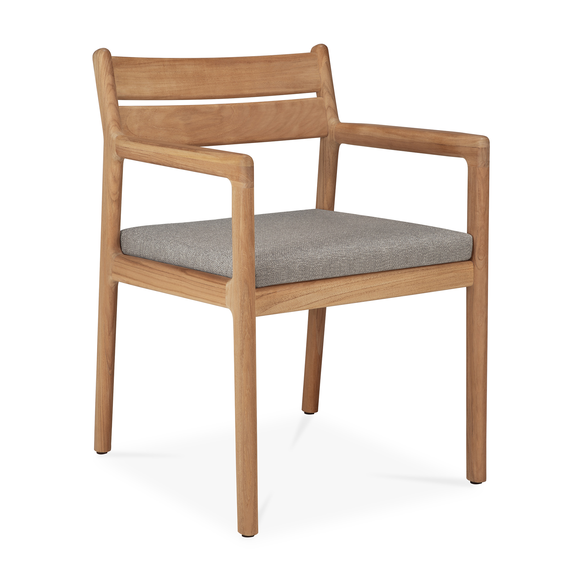 Teak Jack stoel met armleuning - outdoor - met mocha kussen