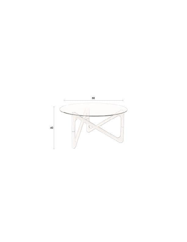 Dutchbone Naia Salontafel Rond 80 cm Hout Bruin