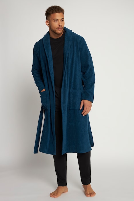 Bademantel, Homewear, Schalkragen, Frottee, bis 8XL