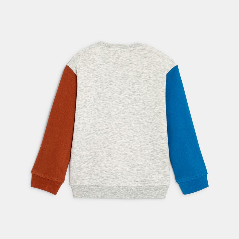 Sweat bébé garçon molleton broderie bouclette gris Catimini Gris ou noir