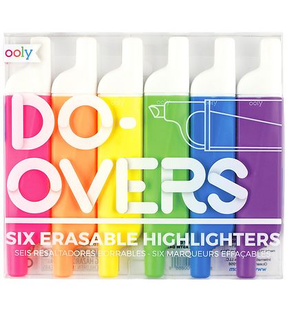 Ooly Textmarkers m. löschbarer Funktion - 6- st.