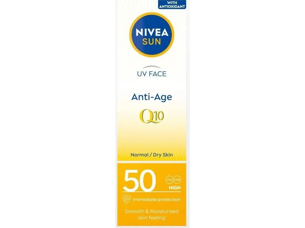 NIVEA_Sun UV Face Anti-Age Q10 anti-aging sunscreen SPF50 50ml