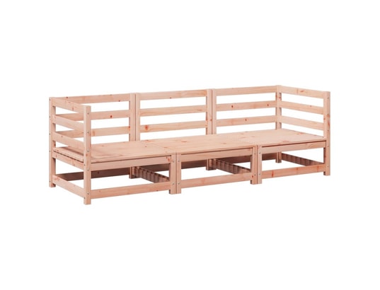 VIDAXL - Canapé Salon de jardin 3 pcs bois massif sapin de douglas