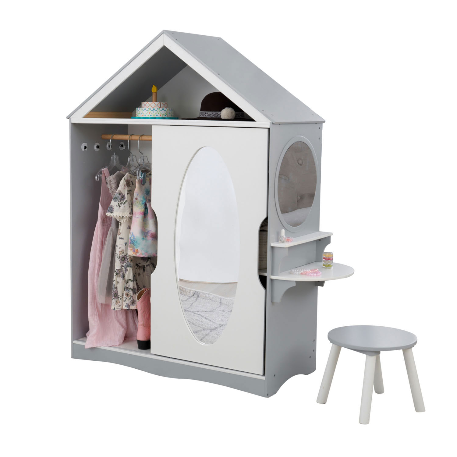 KidKraft Kinderkledingkast met Kaptafel en Stoel