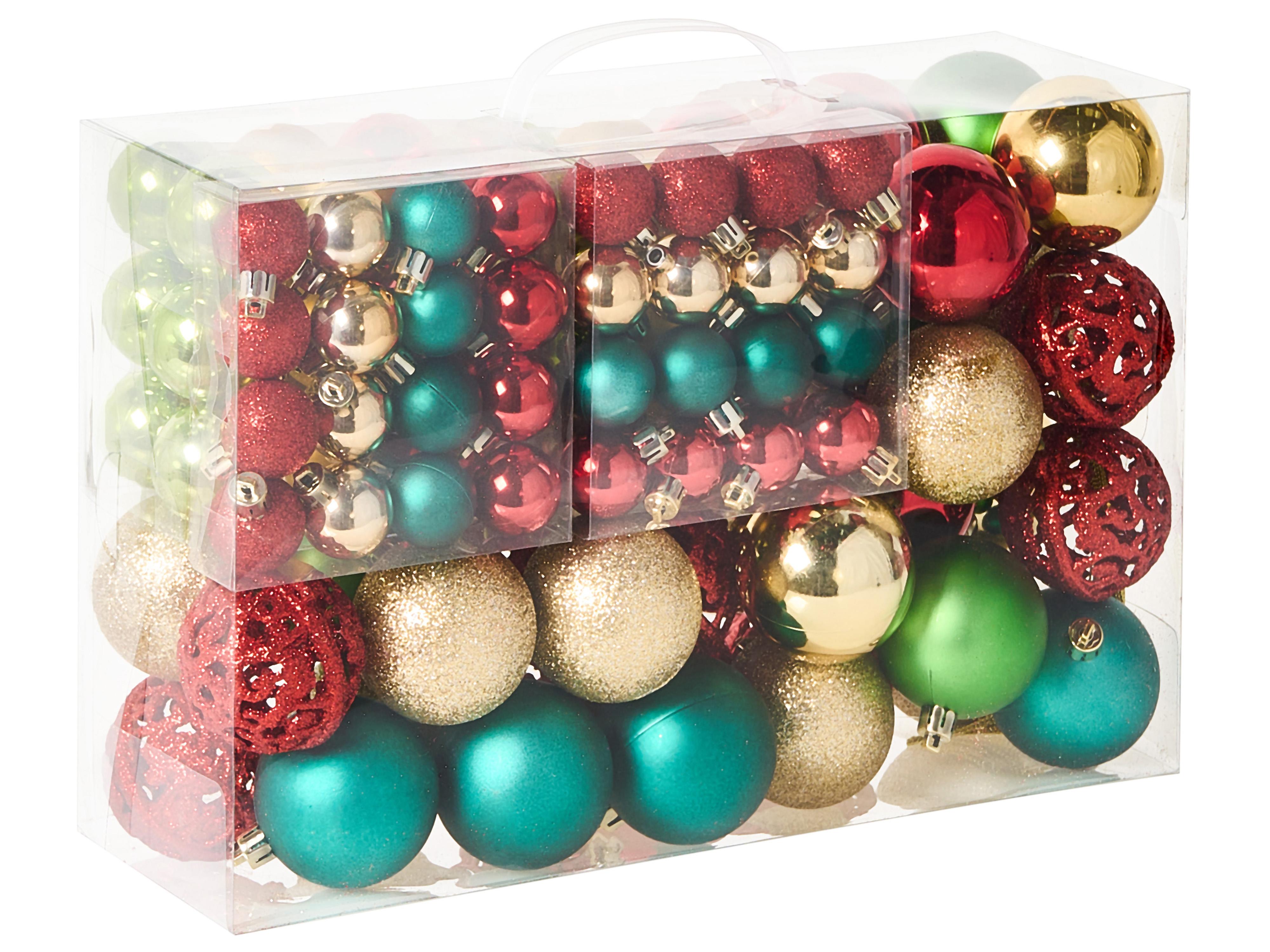 Set van 100 kerstballen VANERN Meerkleurig