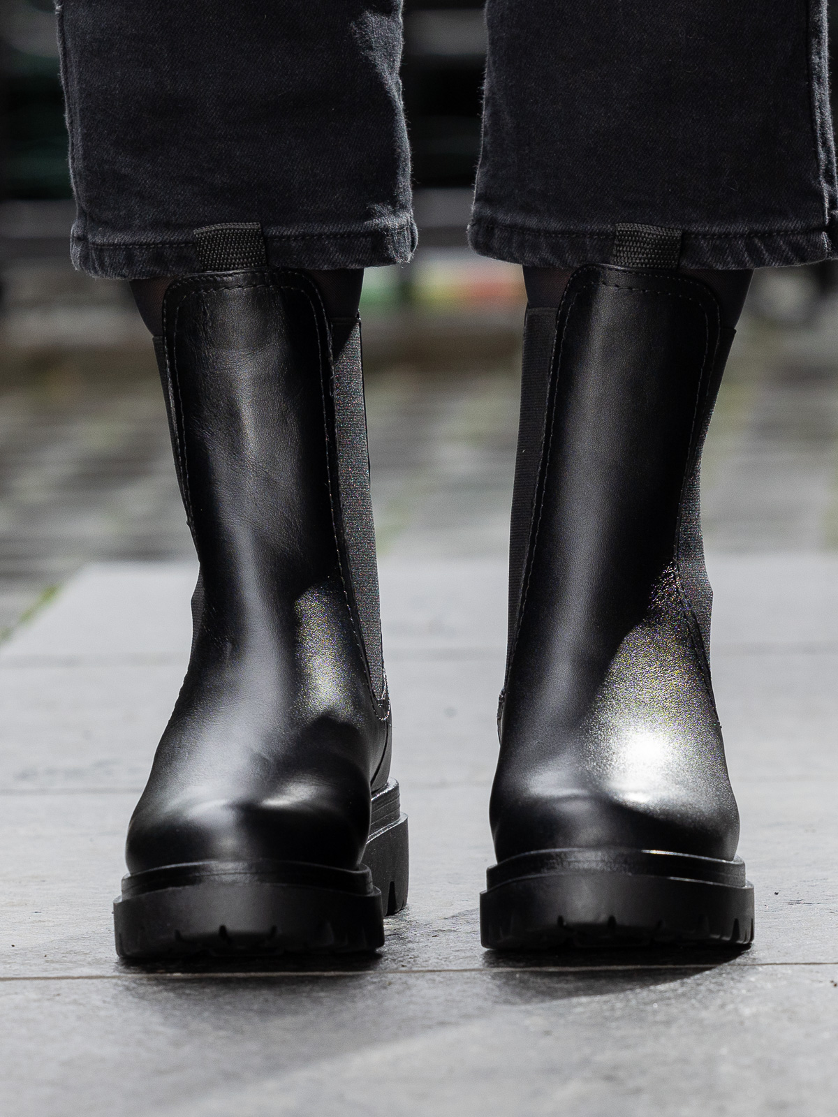Castro Leather Chelsea Black - Trapes Sko