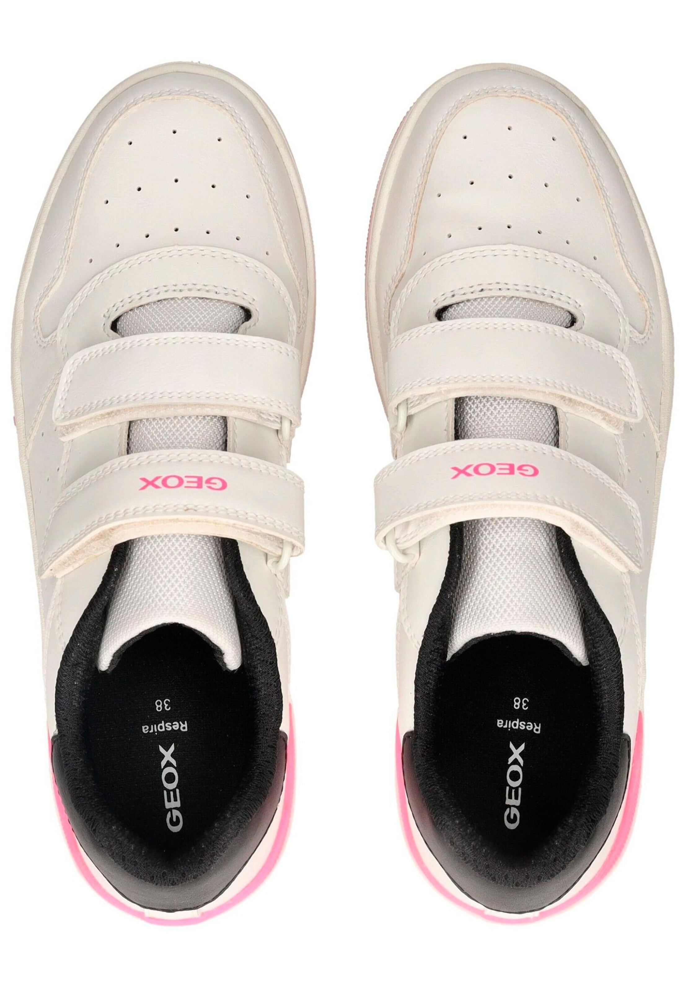 GEOX Sneaker Weiß/Schwarz