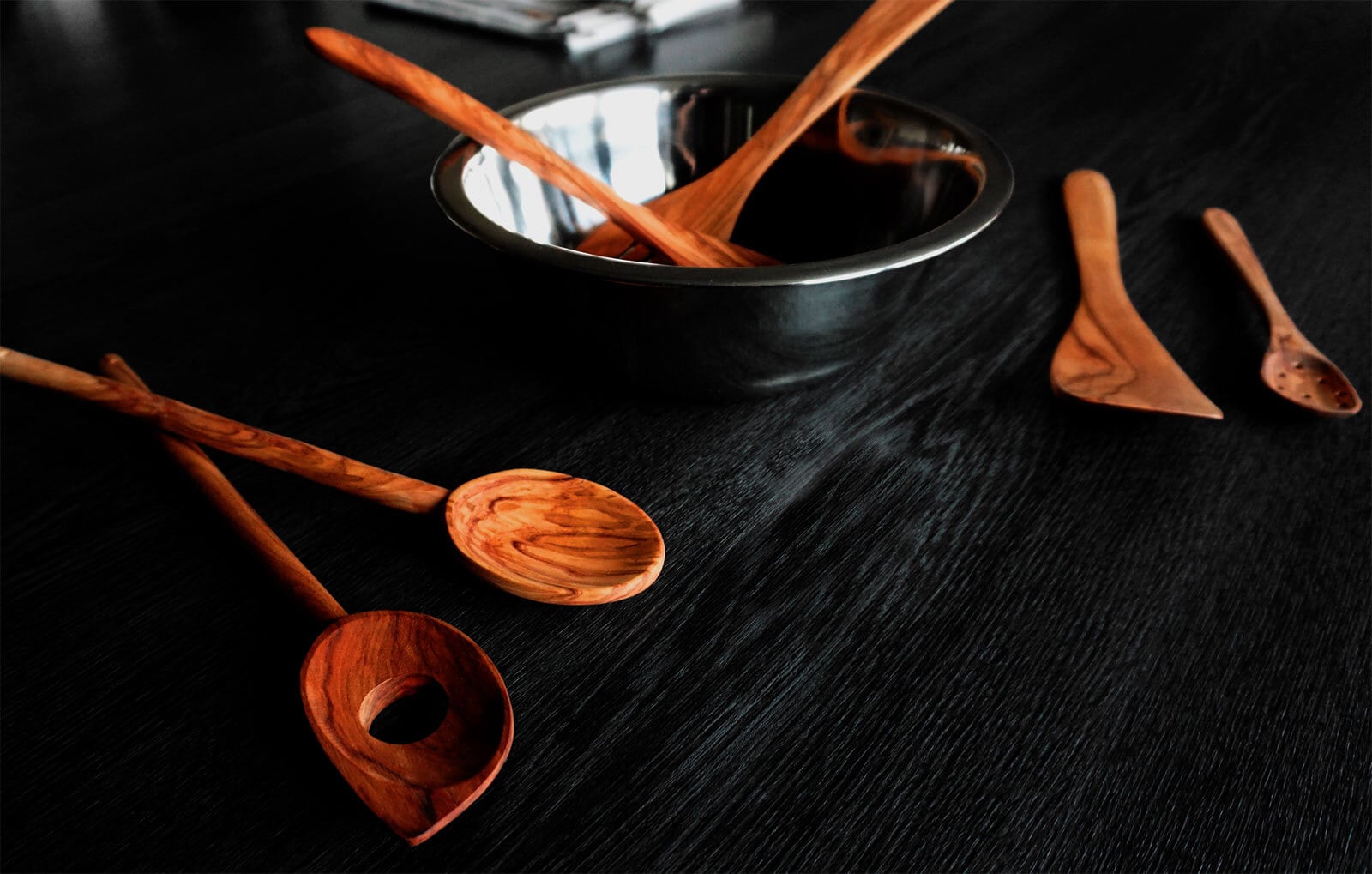 metaltex Salatbesteck 2-teilig Olivenholz braun