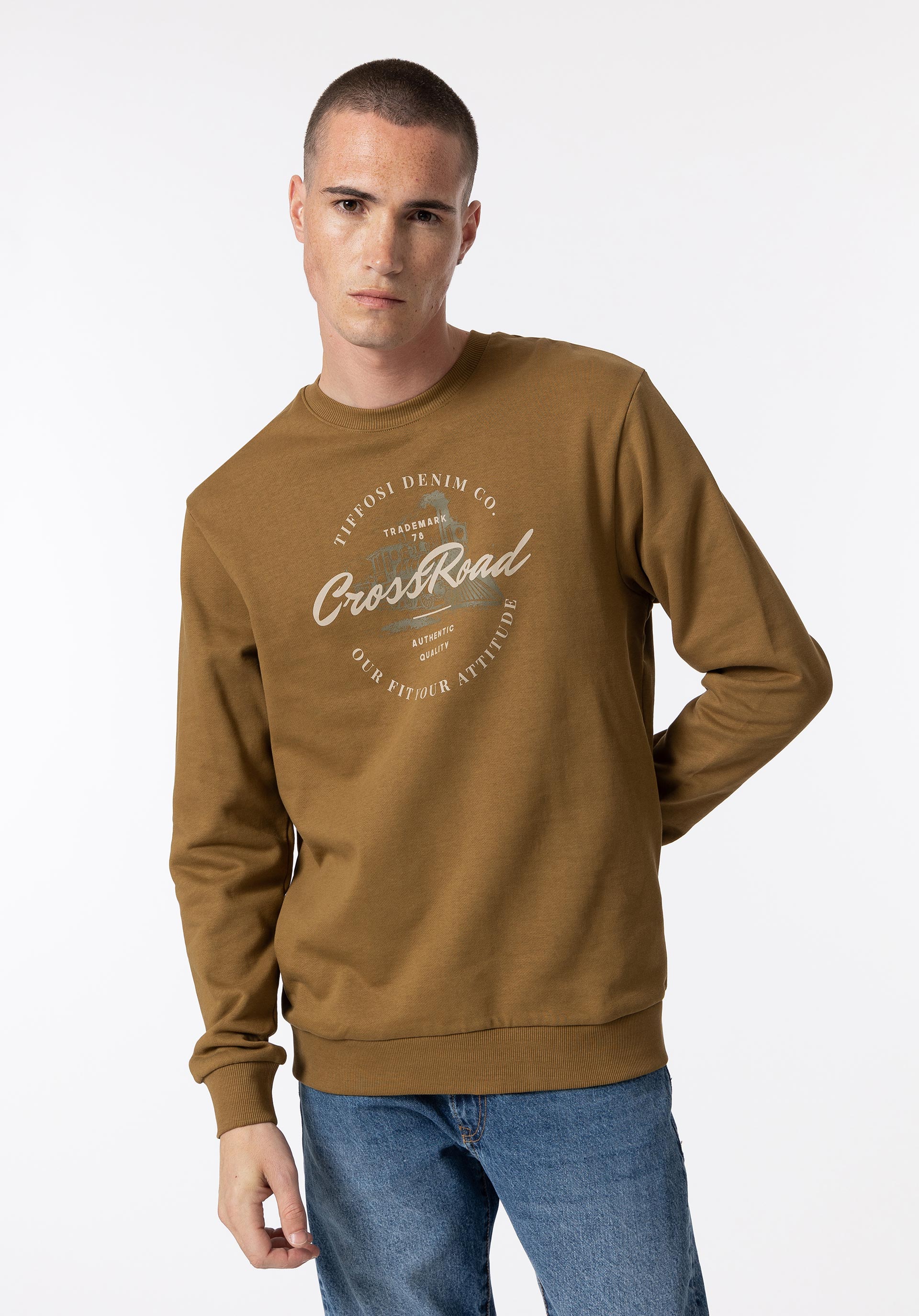 Sweatshirt com Estampado Frontal