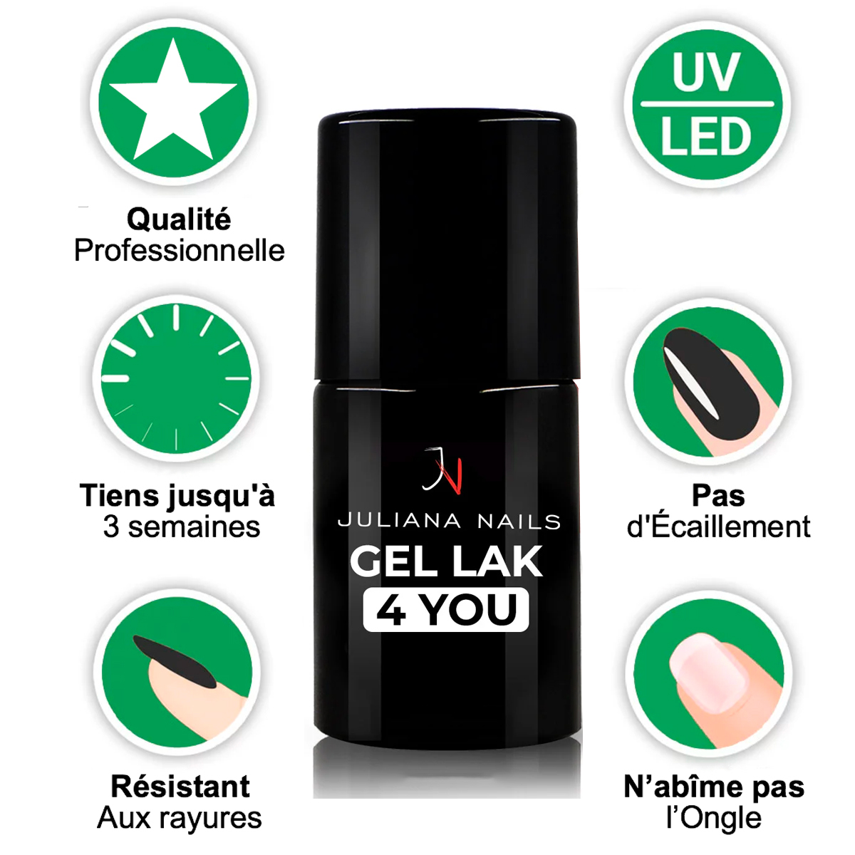 Vernis Semi-Permanent Vegan Juliana Nails No Worries 6 ML