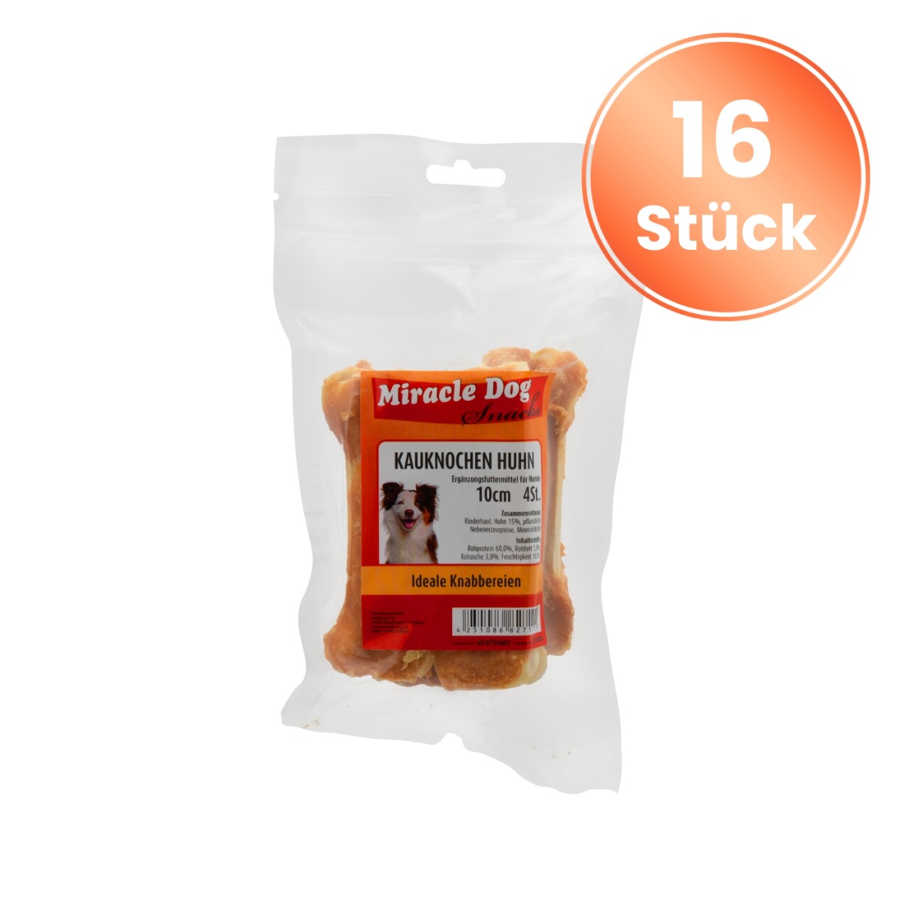 Miracle Dog Kauknochen Huhn 16 x 10cm 4St