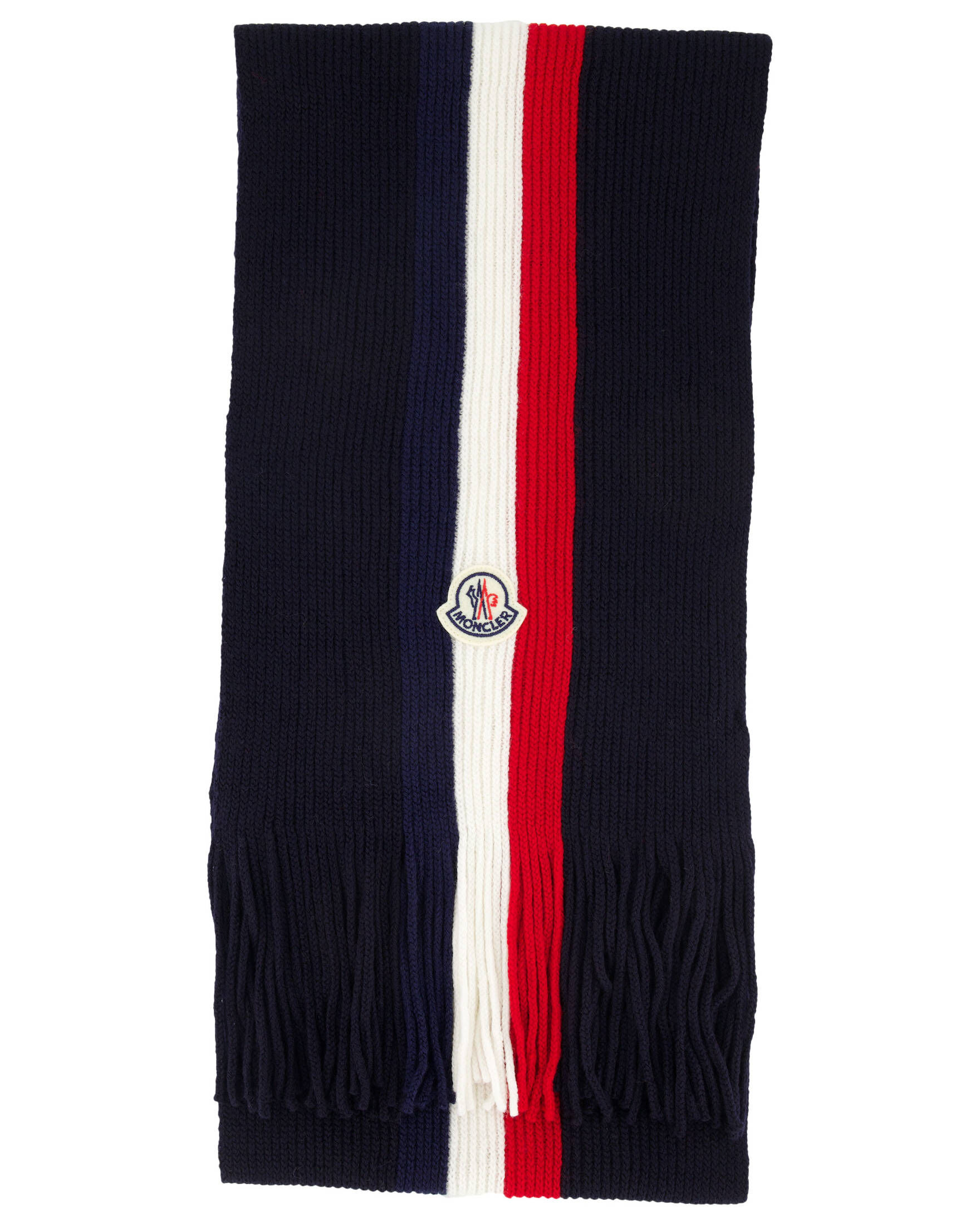 Moncler| Herren Strickschal aus feiner Schurwolle