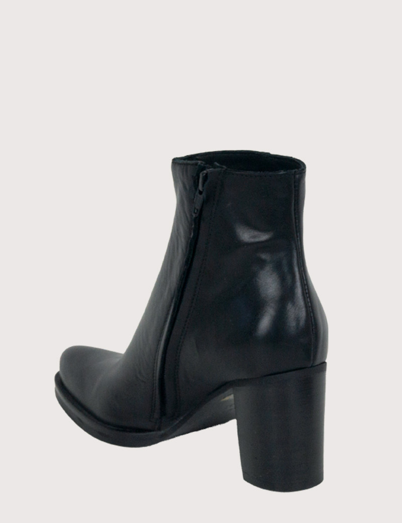 PAOYAMA BOTTINES NOIR FEMME CUIR NOEMI