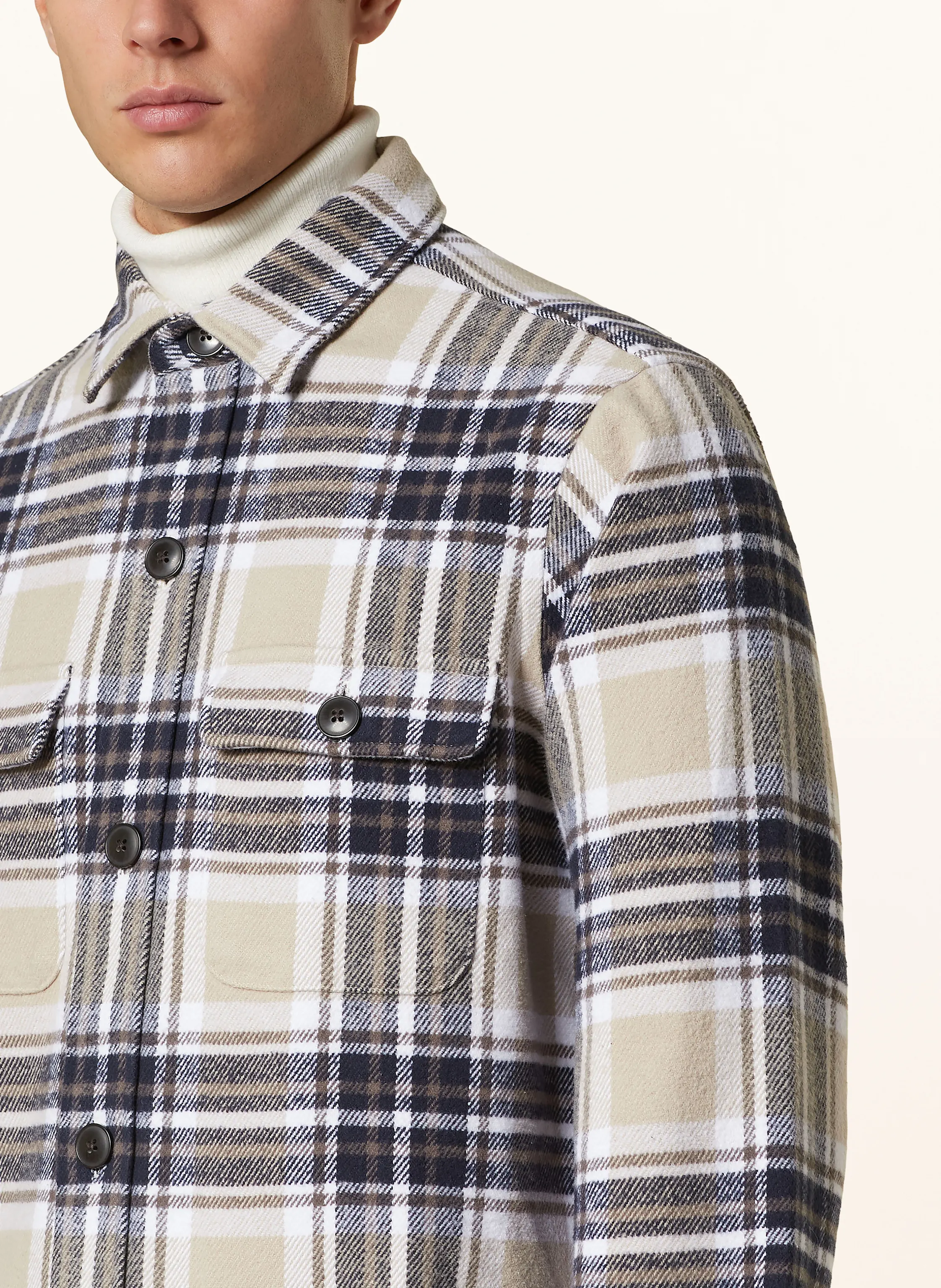 STROKESMAN'S Flanell-Overshirt