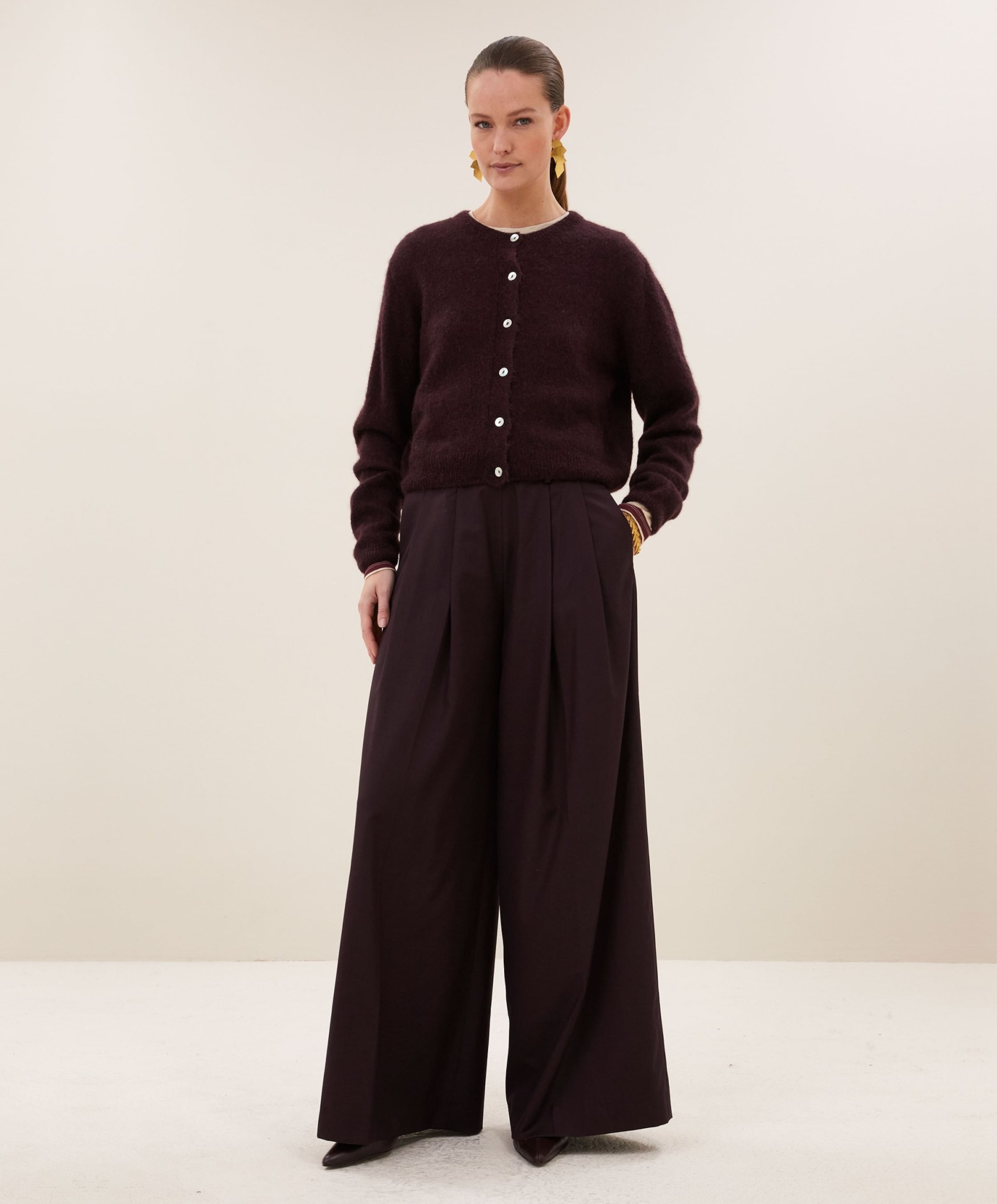 by-bar Dames vest bordeaux