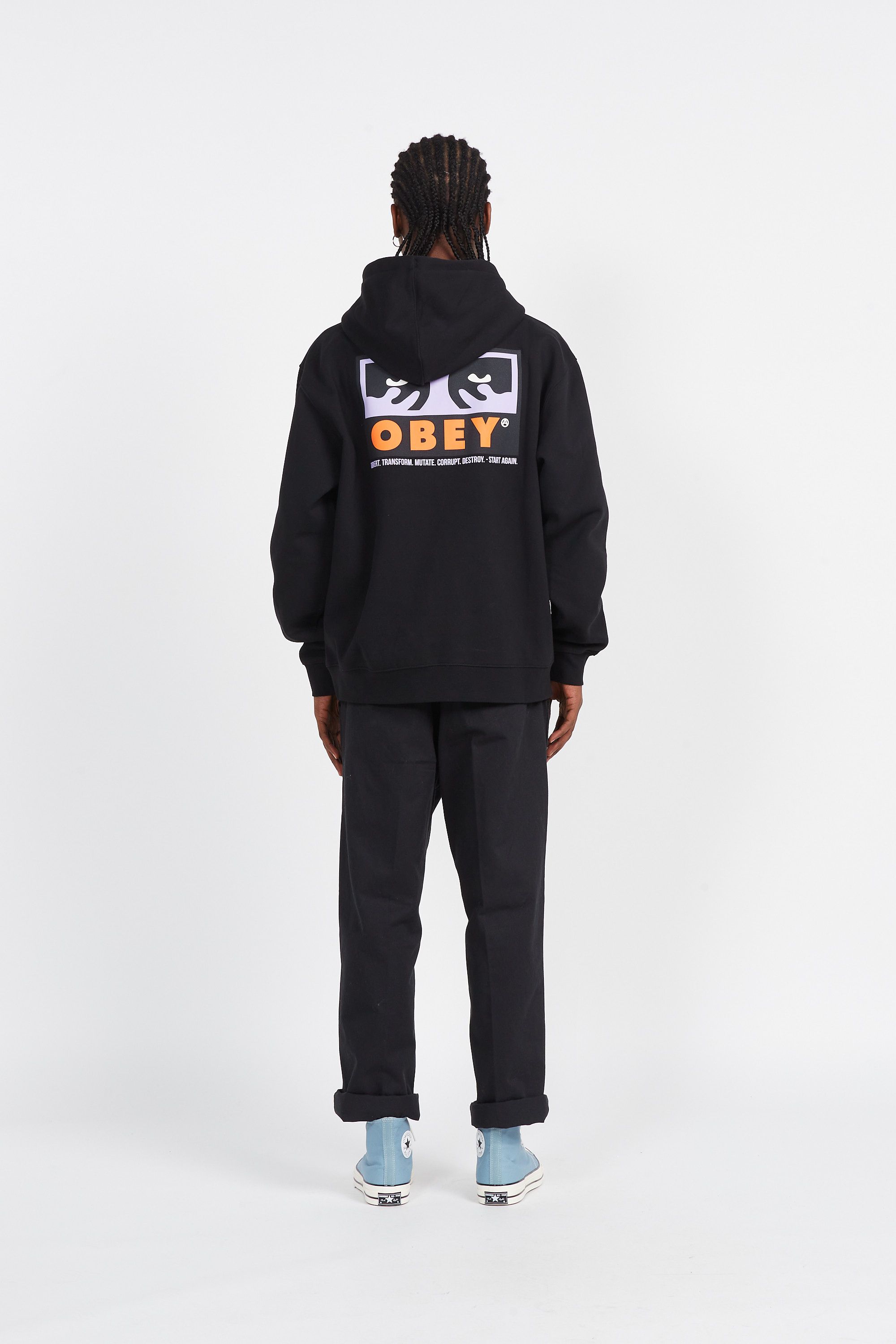 OBEY Pantalon ESTATE EMBROIDE Noir
