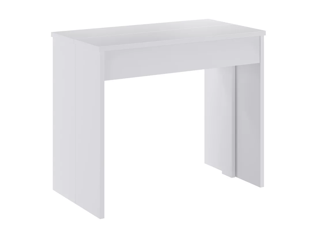 Console table extensible 12 couverts - 6 rallonges - Blanc - ONEGA