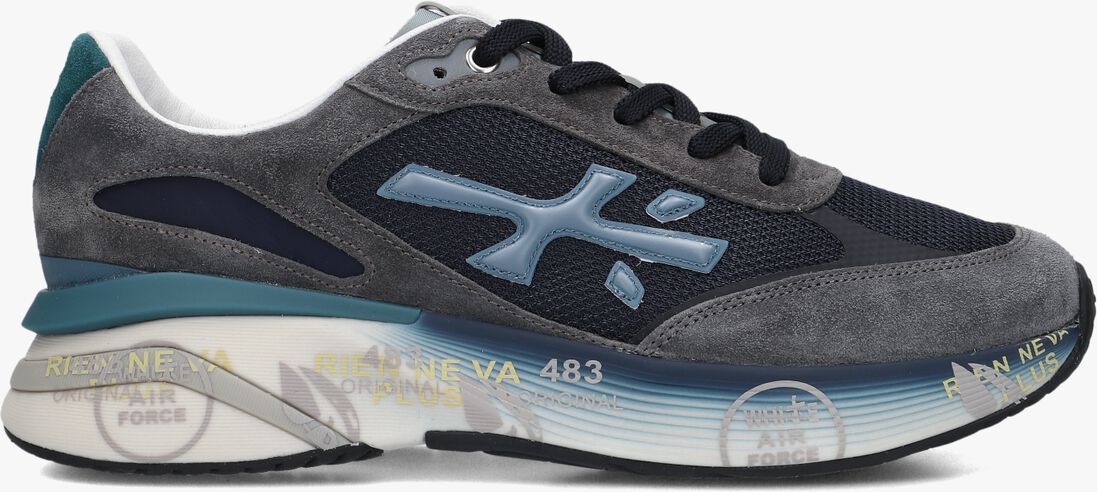 grijze premiata lage sneakers moerun