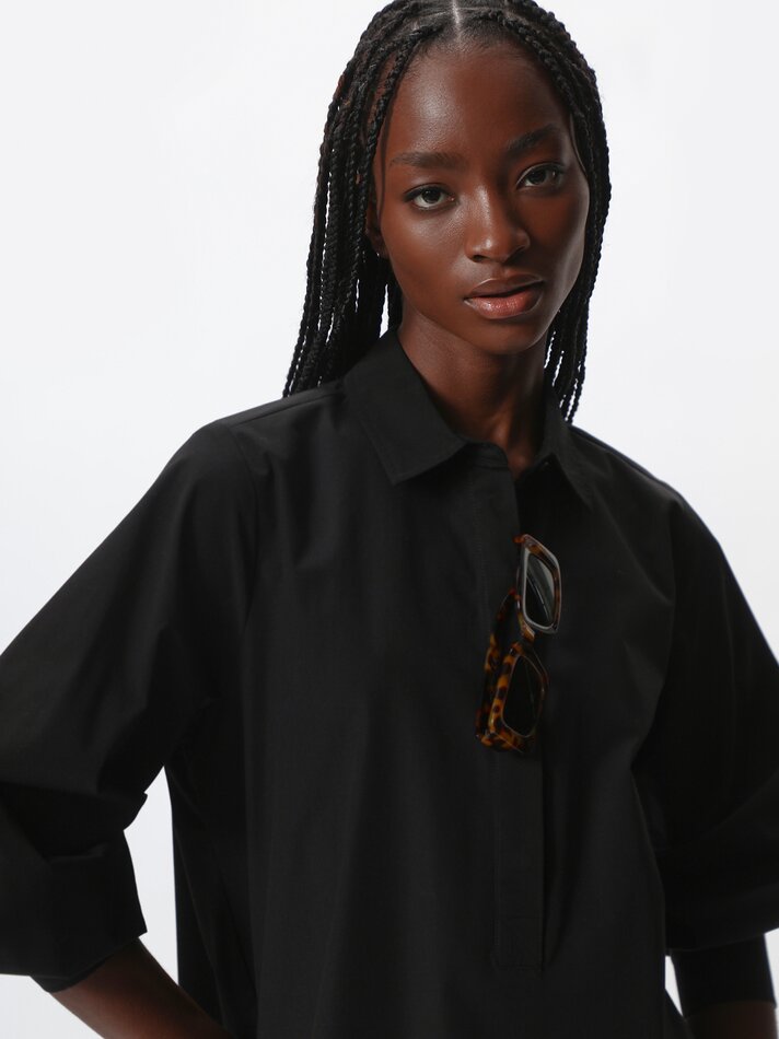 Vestido camisa - Preto