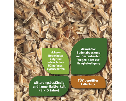 Speeltuin & Pad Oppervlakte Valbeveiliging Houtsnippers FloraSelf 50 L