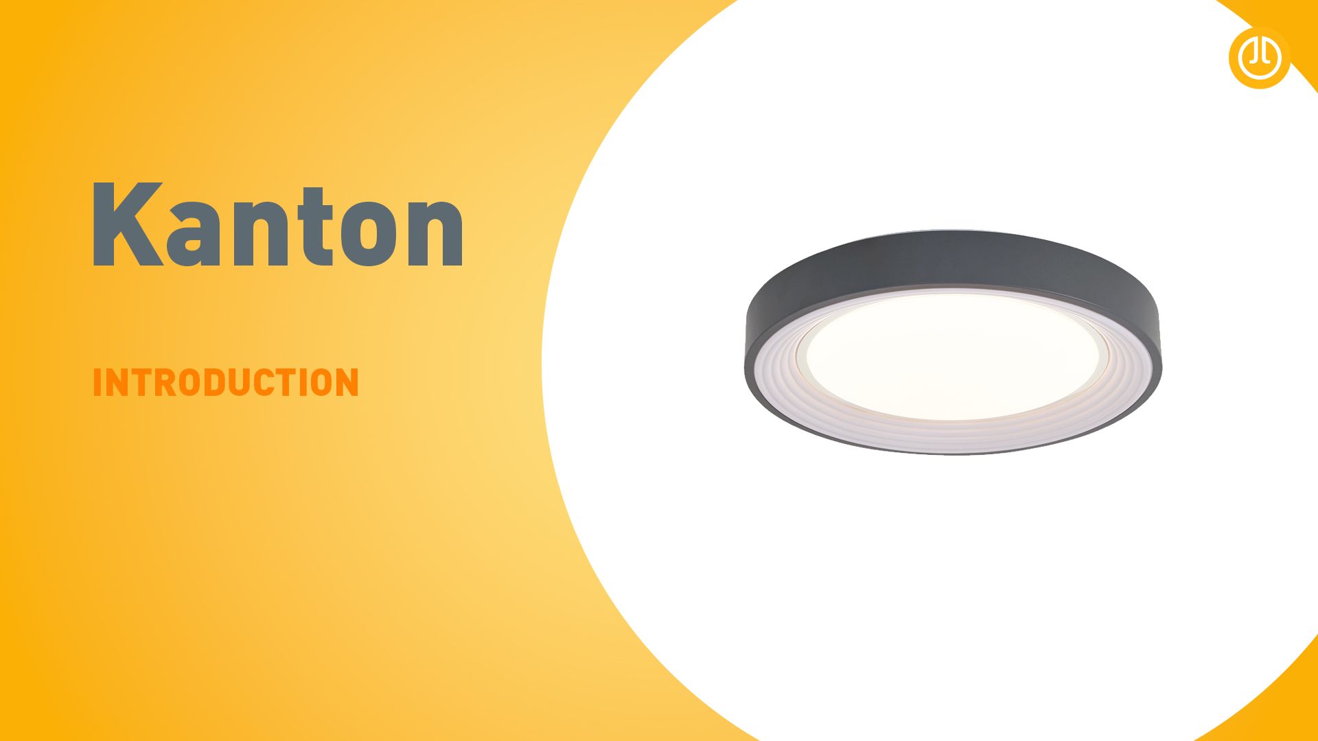 Moderne plafondlamp grijs met wit 38cm incl. LED dimbaar RGB - Kanton