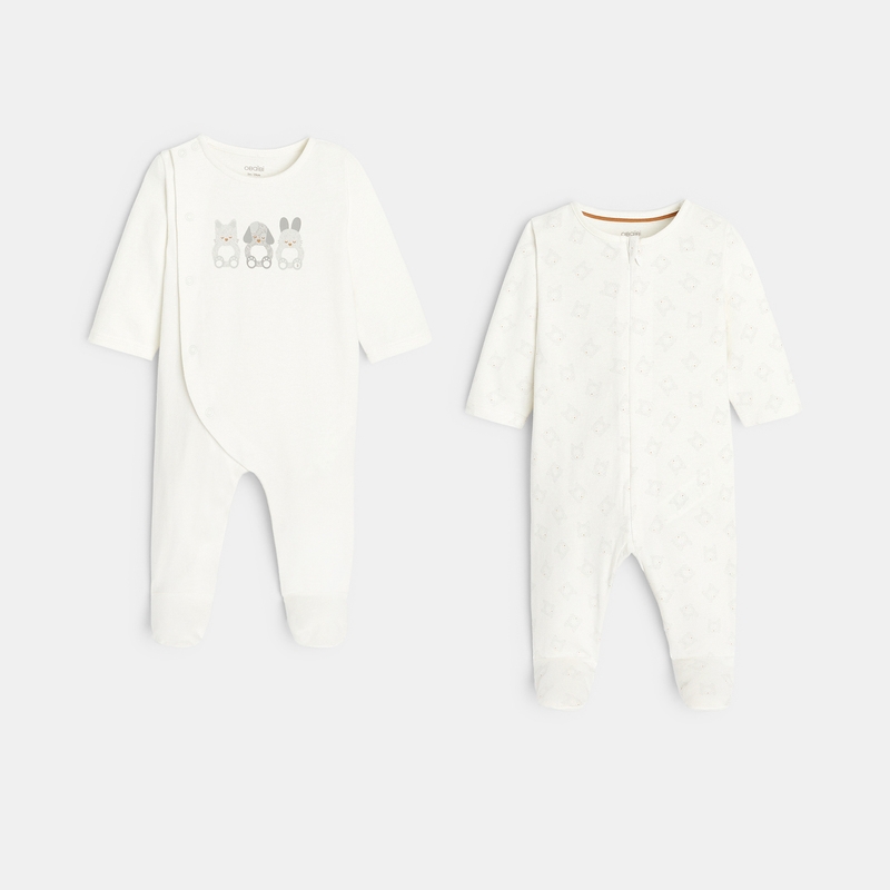 Dors-bien velours (lot de 3) bleu naissance