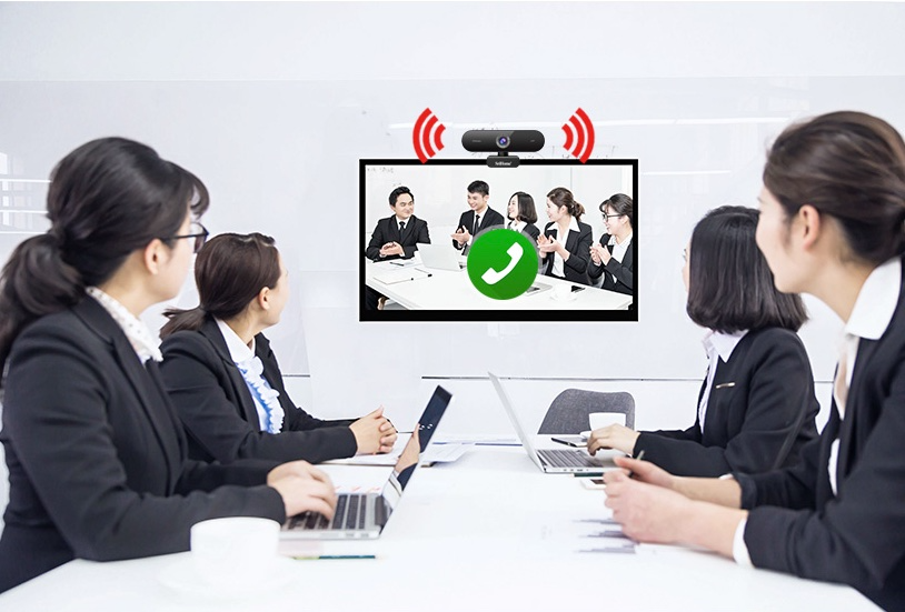 USB Webcam 4k 1080p Full HD Kamera Laptop / PC mit Mikrofon - Schwarz