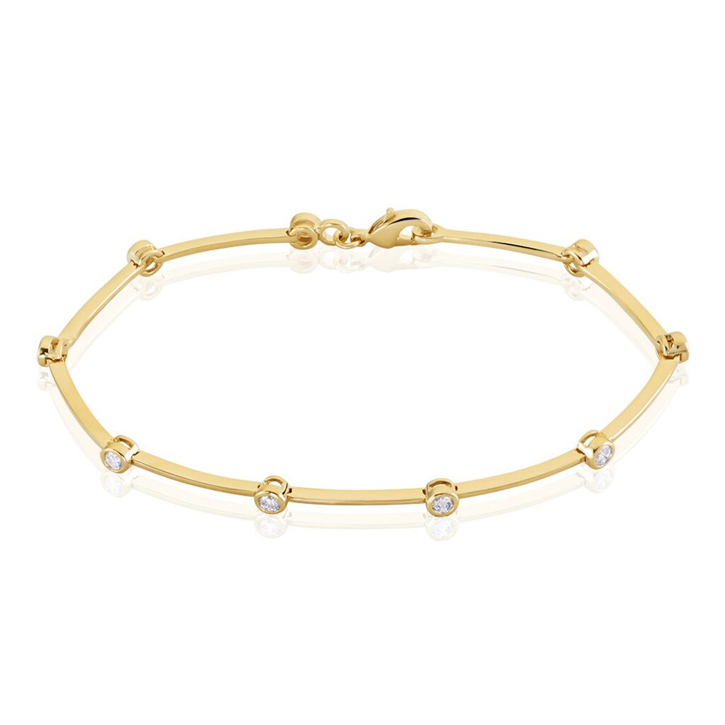 Bracelet Kaelig Plaqué Or Jaune Oxyde De Zirconium