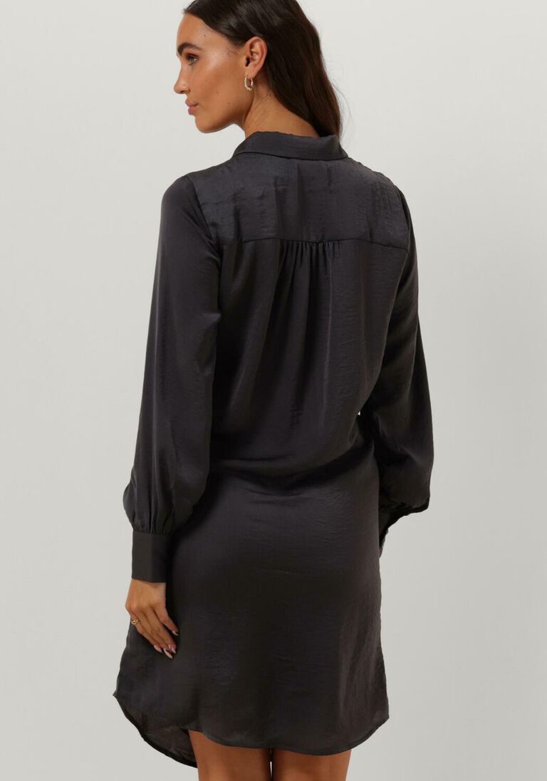 MY ESSENTIAL WARDROBE grijze my essential wardrobe mini jurk hilomw knot dress