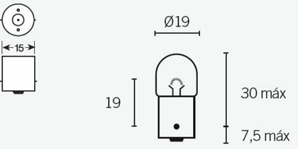Ampoule Tecnium R5 12V 5W - x10